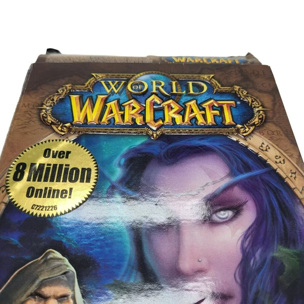 World of Warcraft Original Box PC Windows Mac Game Blizzard 2004 5 Discs